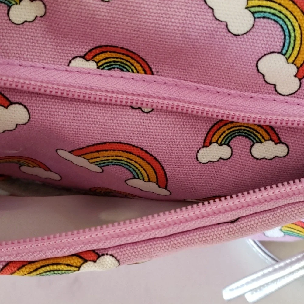 Pink Purse With rainbow Detail